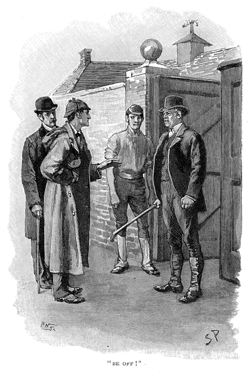 The Adventure of Silver Blaze, Holmes förhör en misstänkt av Sidney Paget