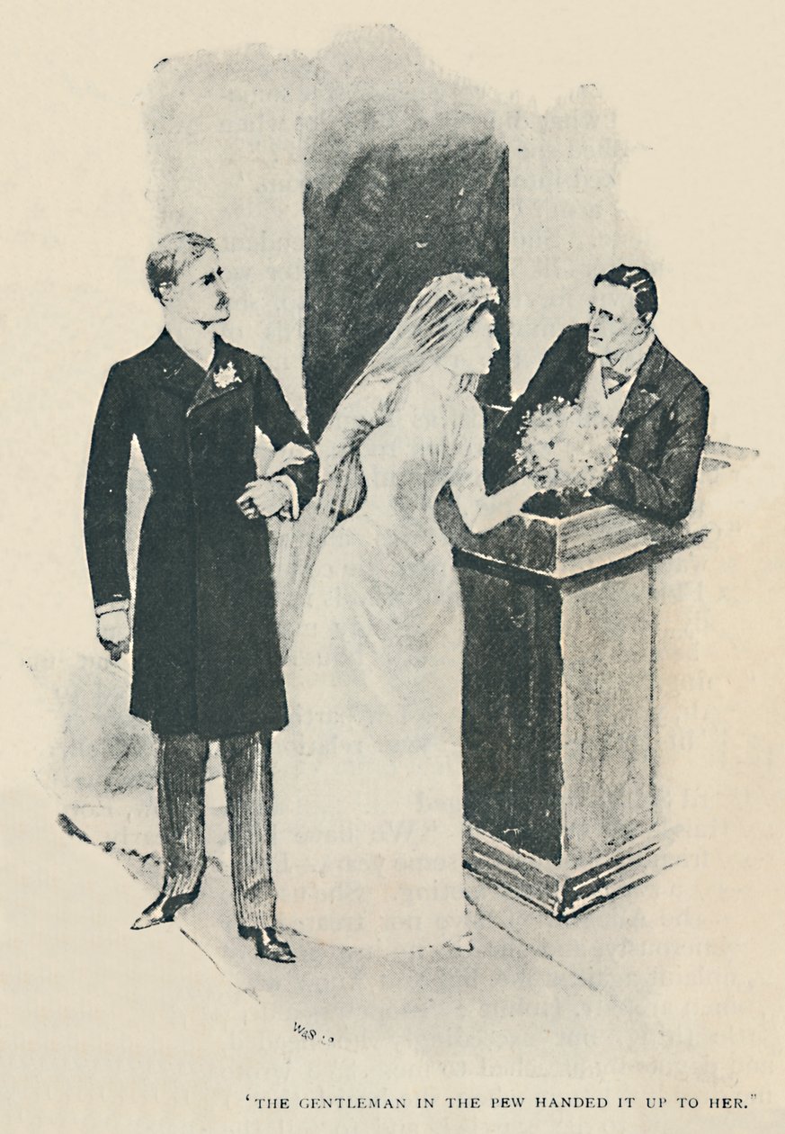 The Gentleman In The Few Räckte det till henne, 1892 av Sidney Paget