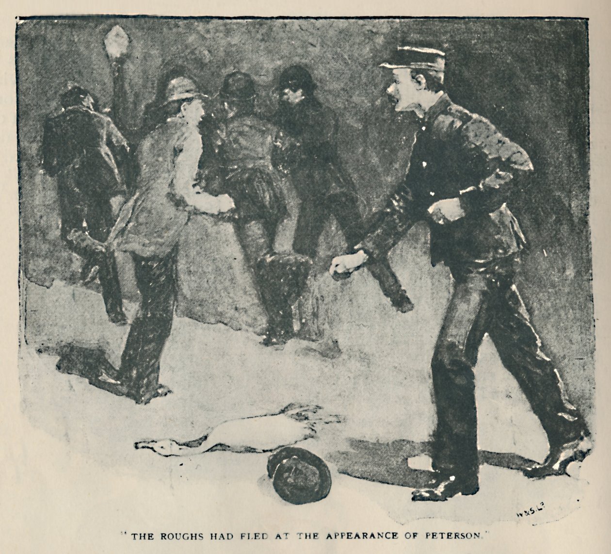 The Roughs hade flytt vid Petersons framträdande, 1892 av Sidney Paget