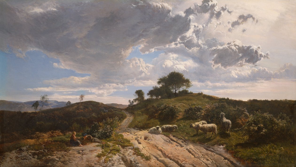 Trevlig betesmark av Sidney Richard Percy
