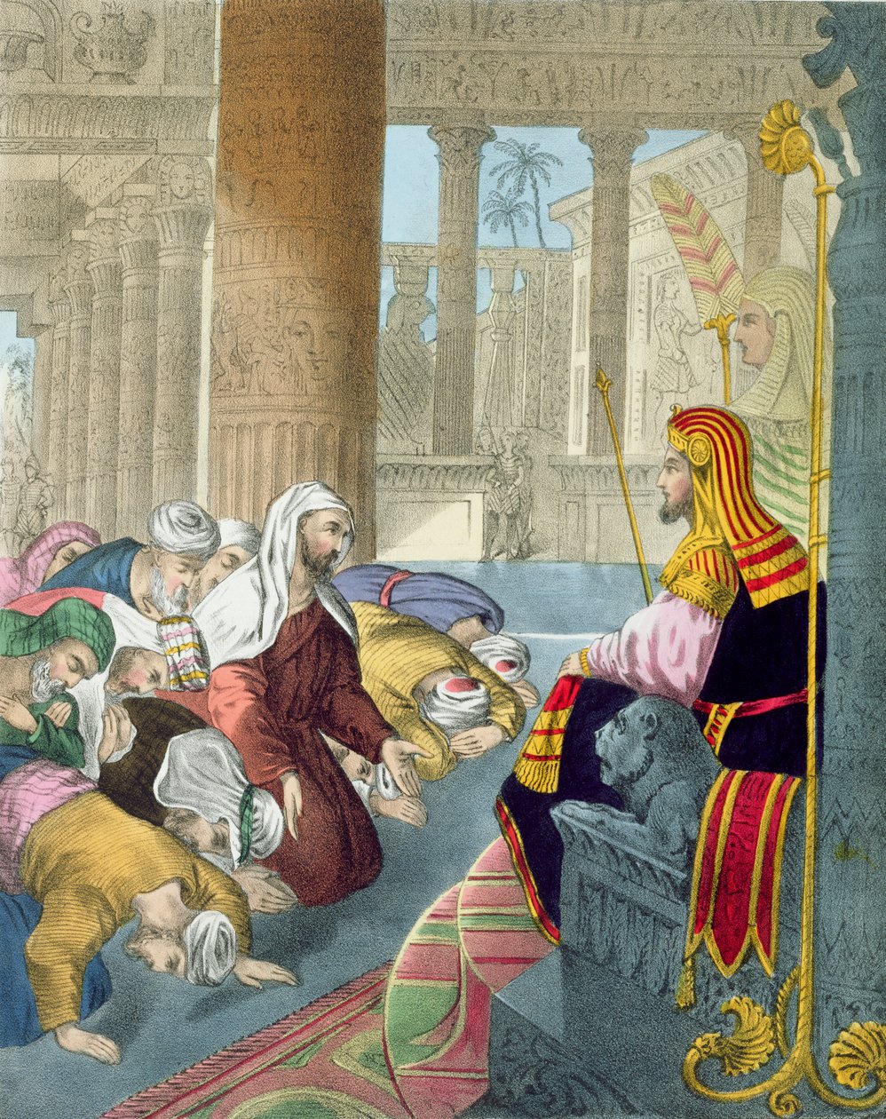 Joseph tar emot sina bröders hyllning, från en bibel tryckt av Edward Gover, 1870-talet av Siegfried Detler Bendixen