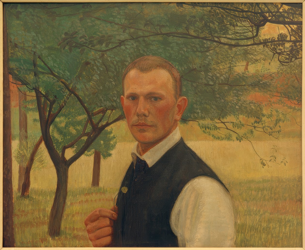 Självporträtt i det gröna av Siegfried von Leth