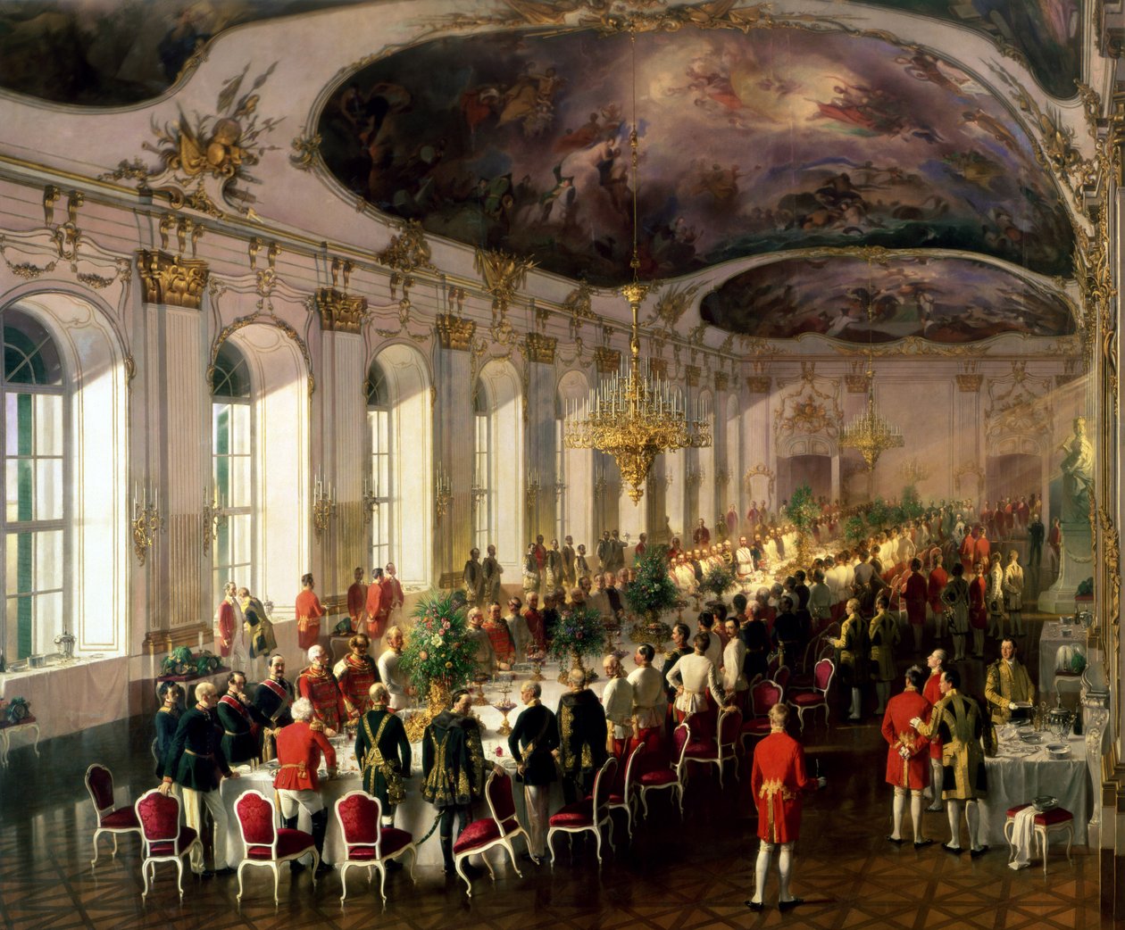 Firande med anledning av årsdagen av den militära orden av Maria Theresia, 1861 av Siegmund L