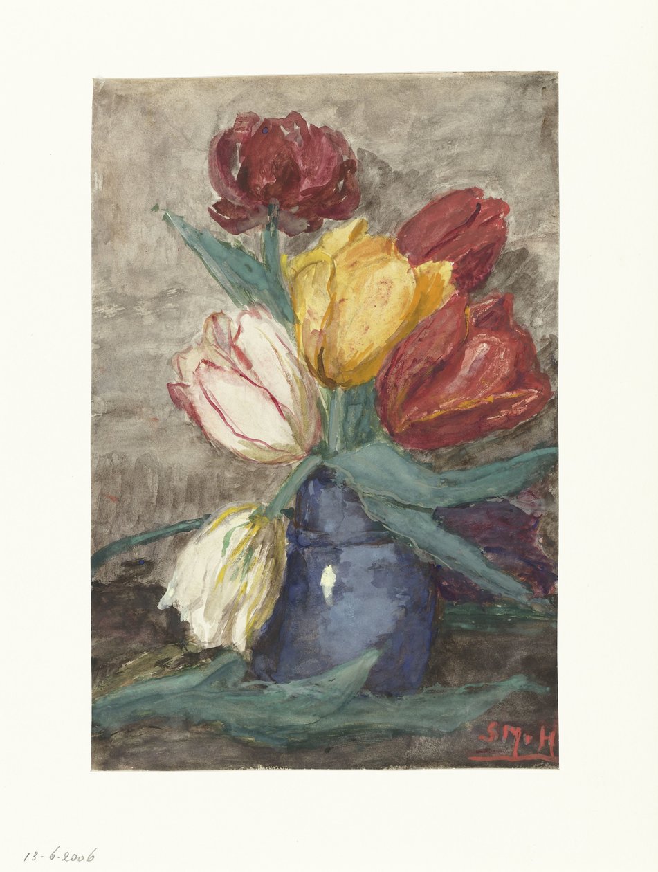 Tulpaner i en vas av Sientje Mesdag van Houten