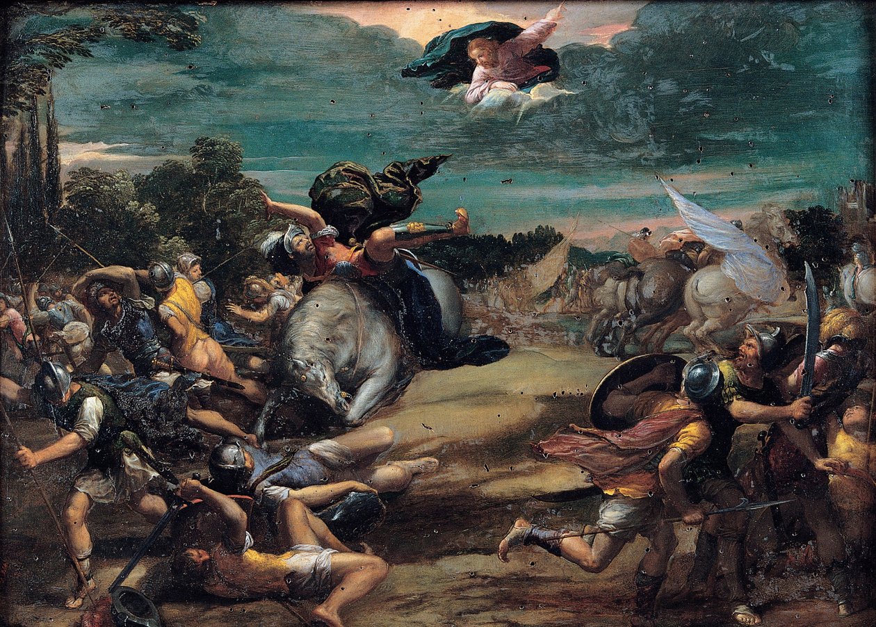 Konverteringen på väg till Damaskus, 1590-1595 av Sigismondo Scarsellino