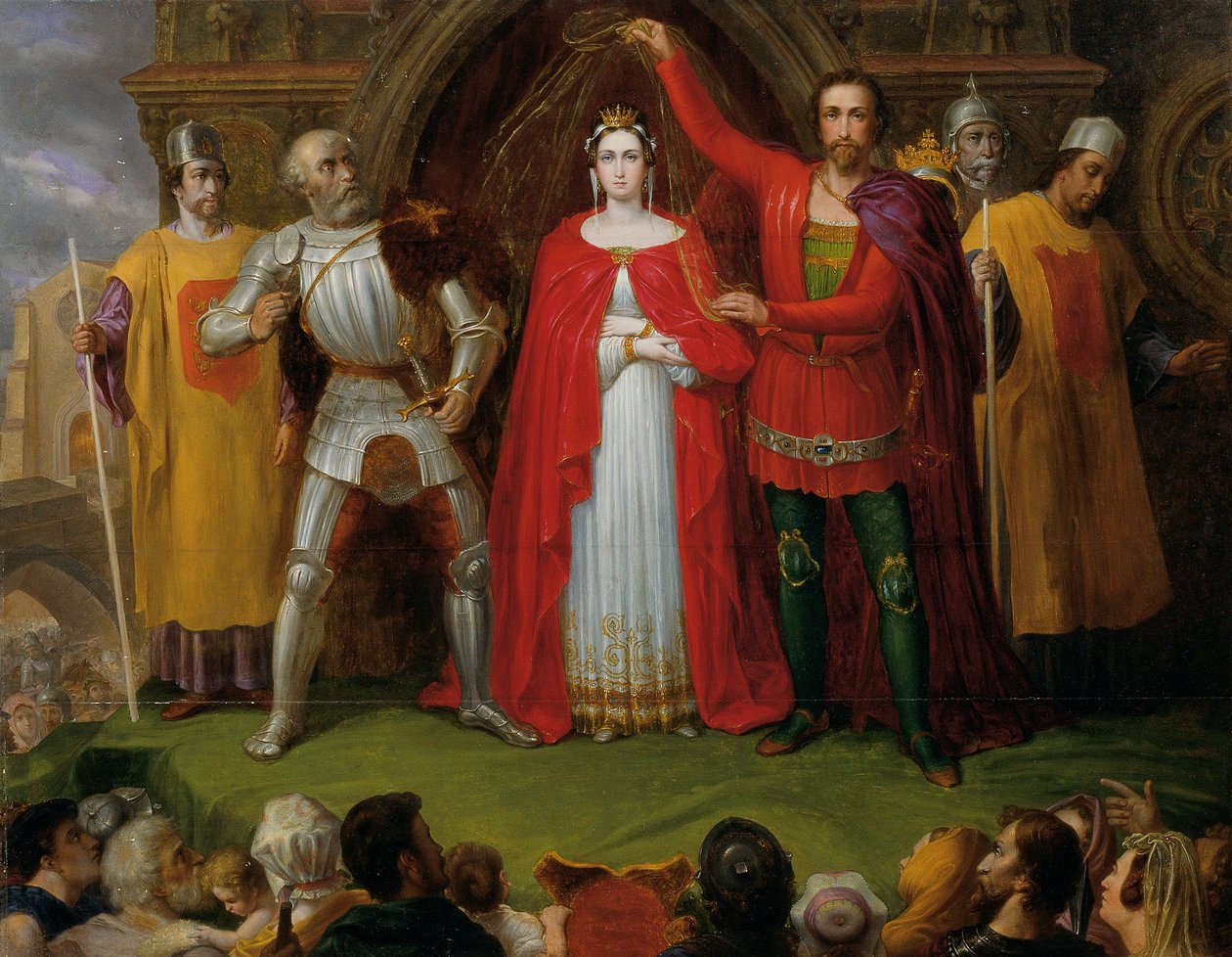 Bröllop av kung Alfred den store av England av Sigmund Ferdinand von Perger
