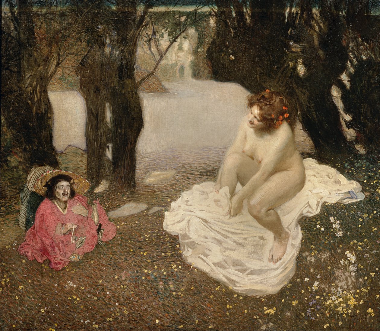 Dvärgen och kvinnan av Sigmund Walter Hampel