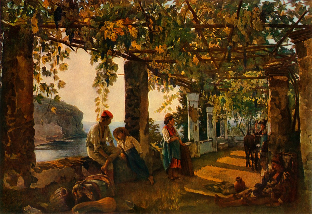 "En terrass vid havet - en variation", 1828, 1965. av Sil