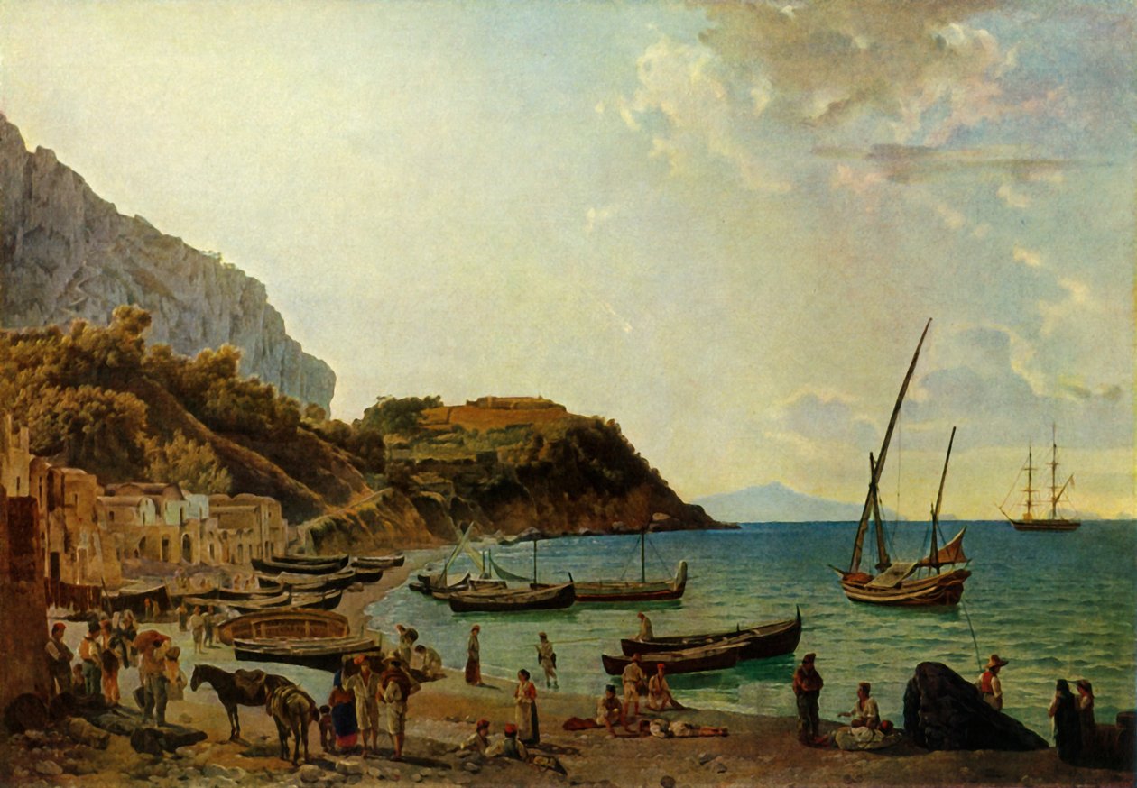 "Den stora bukten i Sorrento - en variation", 1820-talet, 1965. av Sil