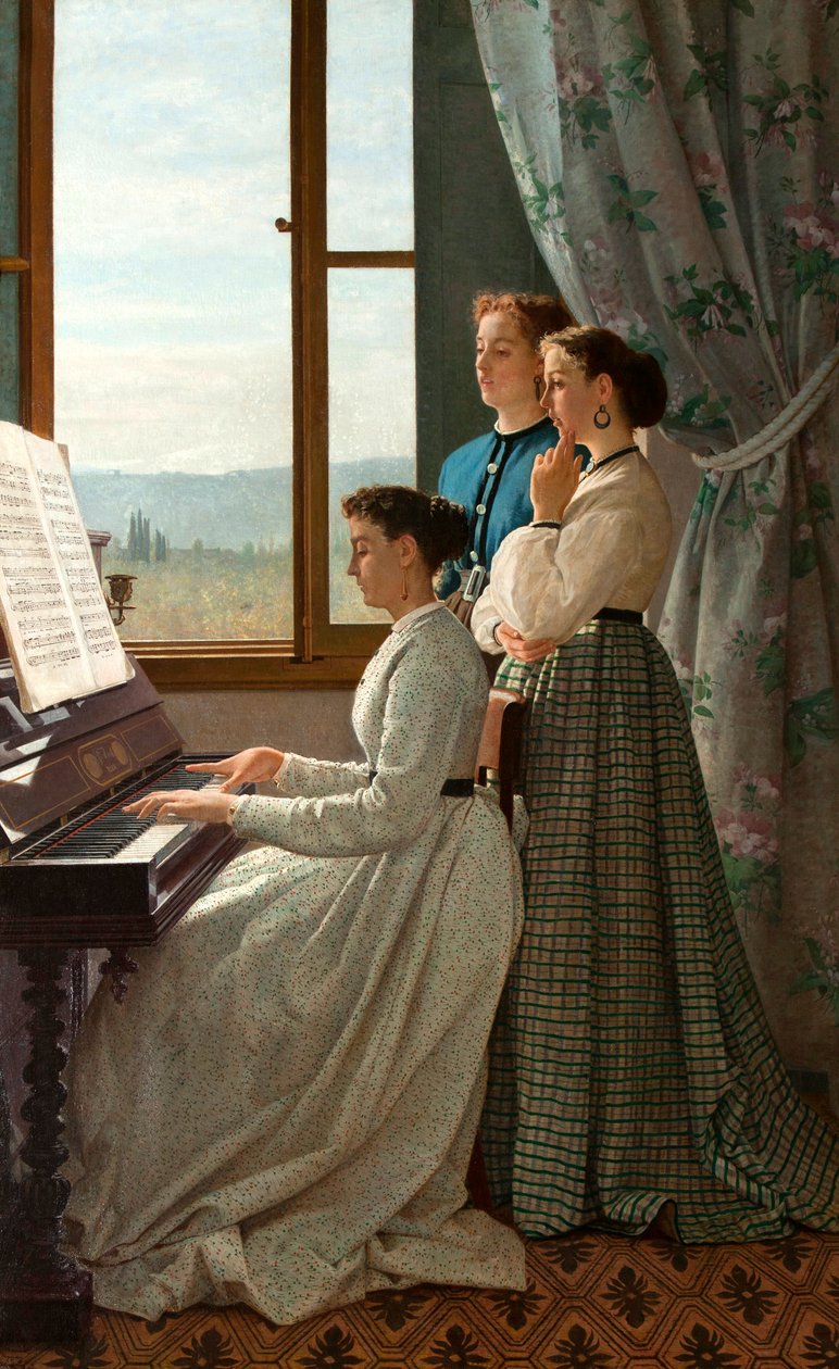 il canto di uno stornello av Silvestro Lega