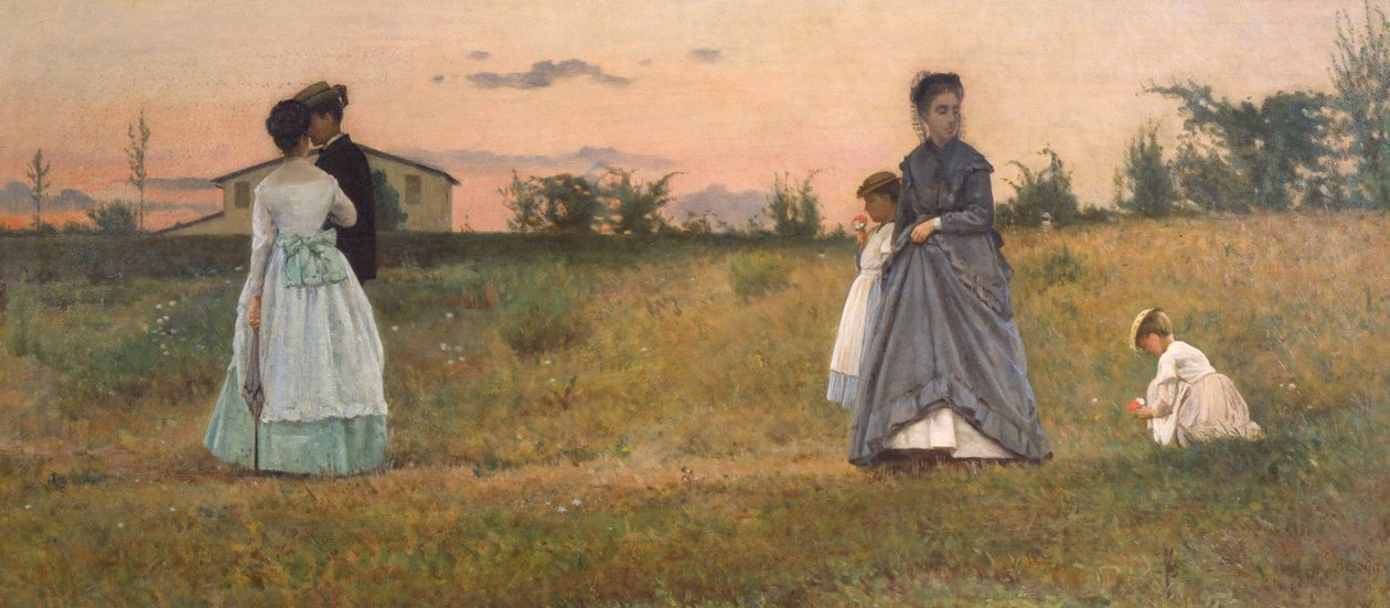 Fästmän eller Trolovade av Silvestro Lega