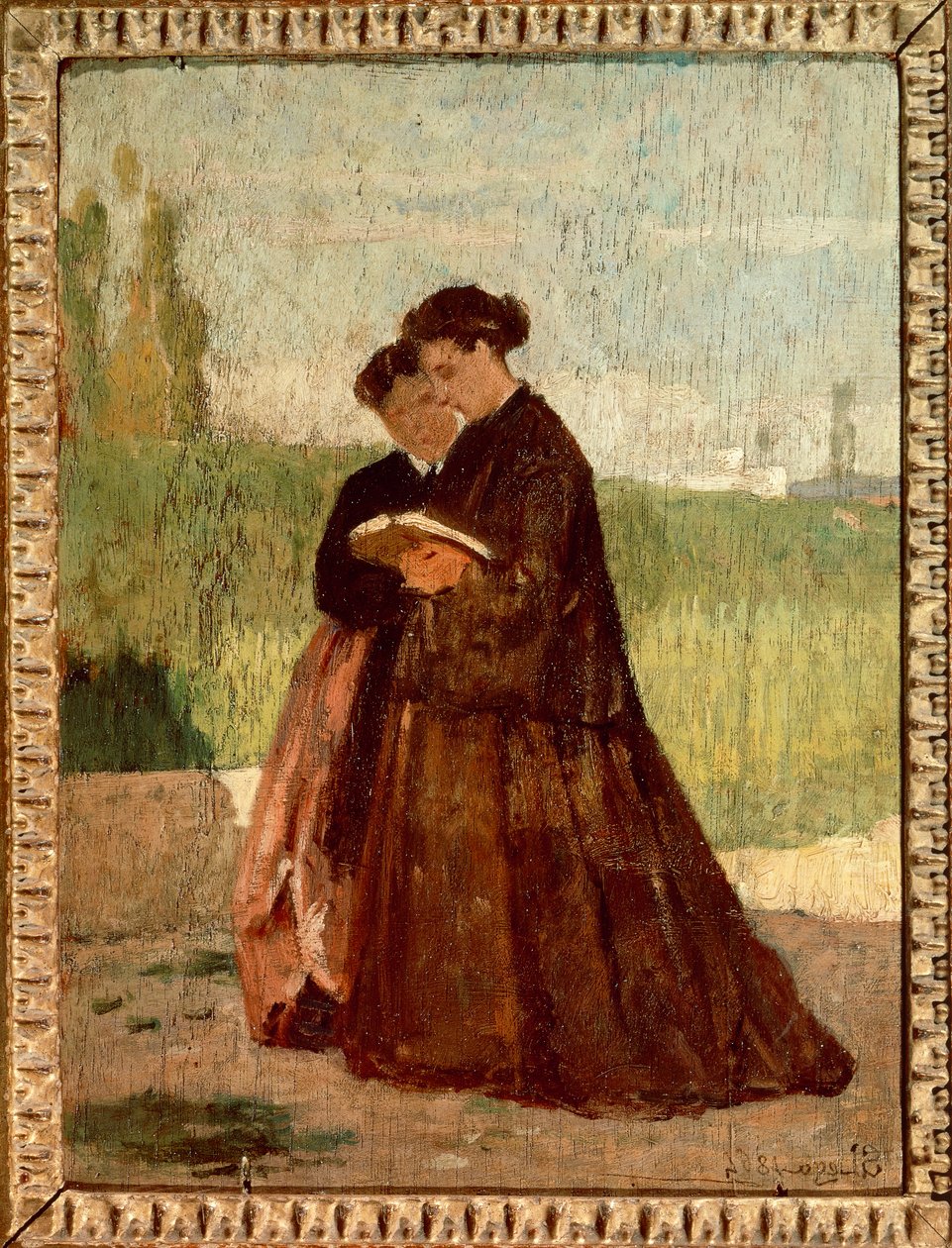 Går i trädgården av Silvestro Lega
