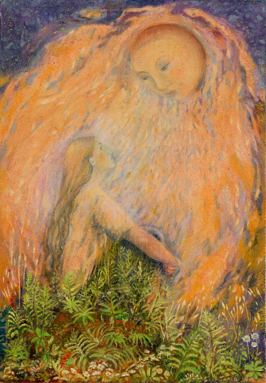 Längtan, 2015 (olja på gessoed träpanel) av Silvia Pastore