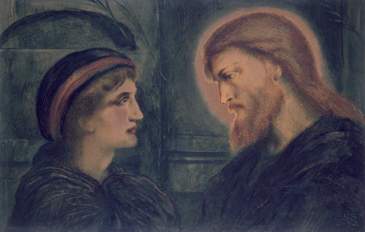 Kristus och ungdomen, 1892 av Simeon Solomon