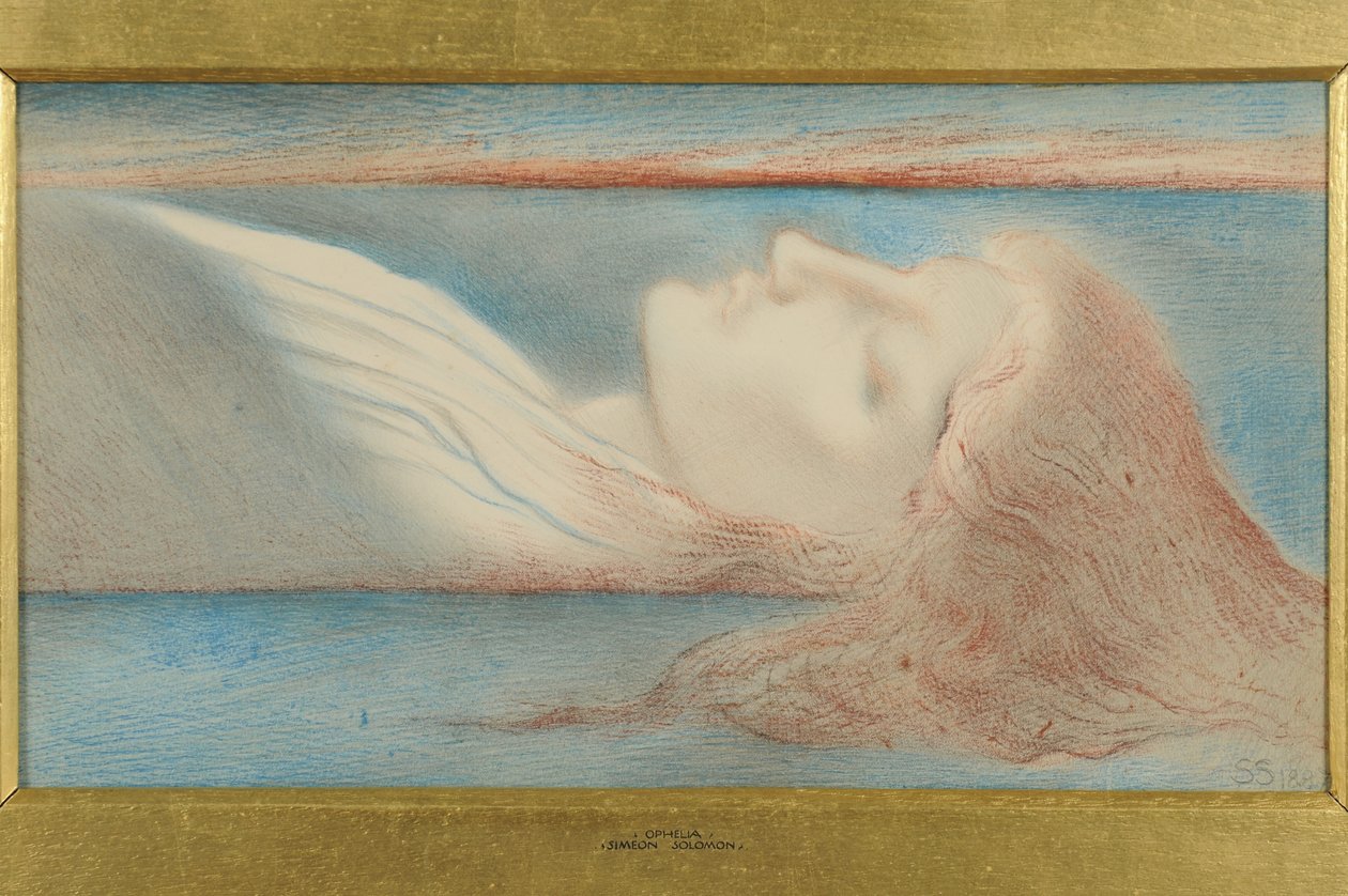 Ophelia, 1887 av Simeon Solomon