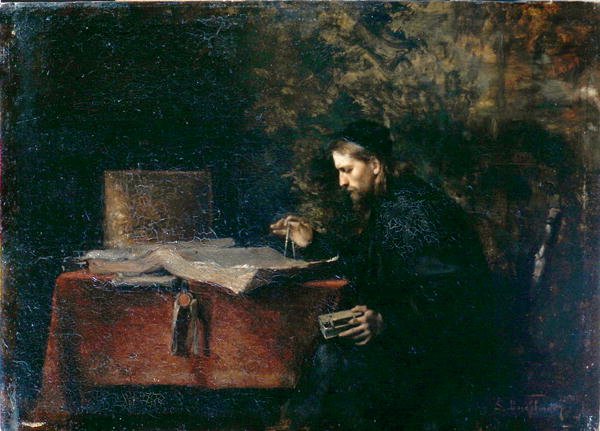 Forskare i sin studie (olja ombord) av Simeon Buchbinder