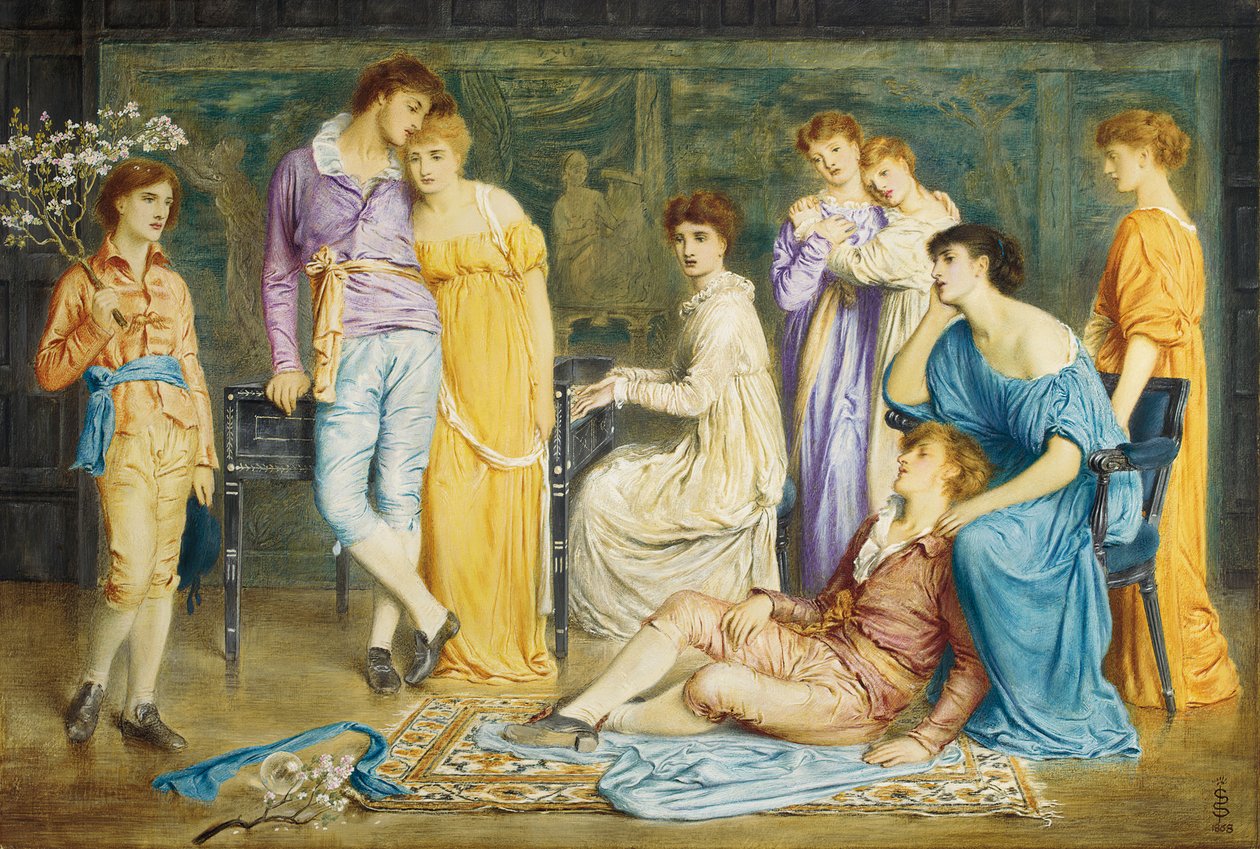 Ett preludium av Bach, 1868 av Simeon Solomon