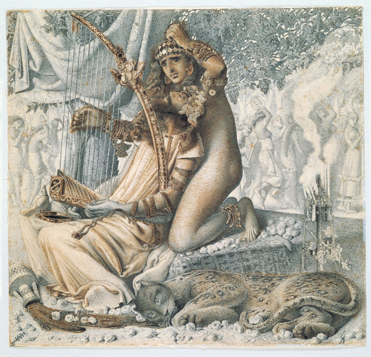 "Babylon har varit en gyllene bägare", 1859 av Simeon Solomon