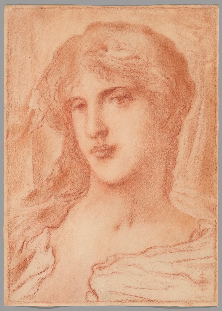 Huvudstudie av Simeon Solomon
