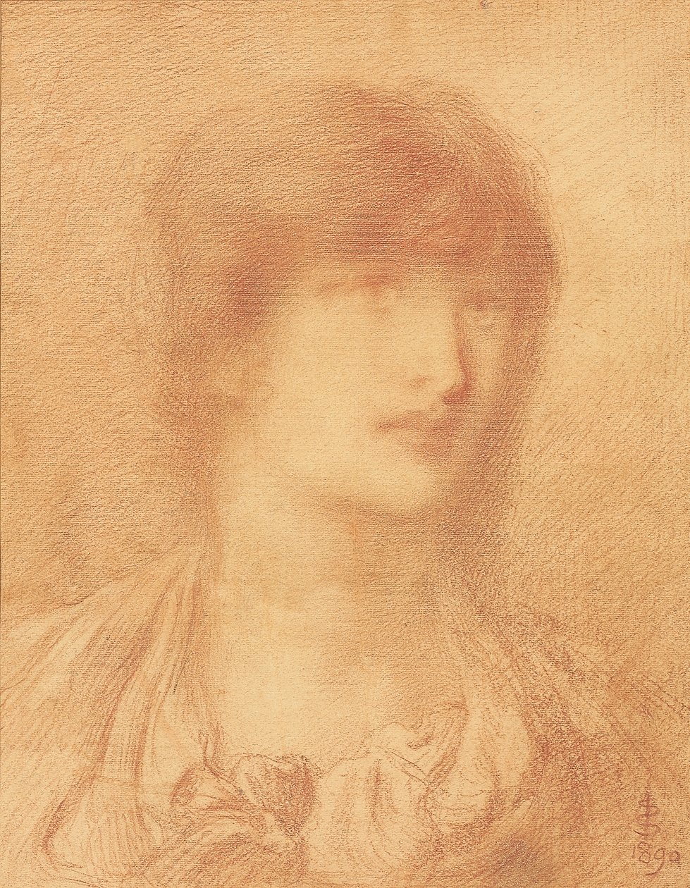 Chef för en ung flicka, 1890 av Simeon Solomon