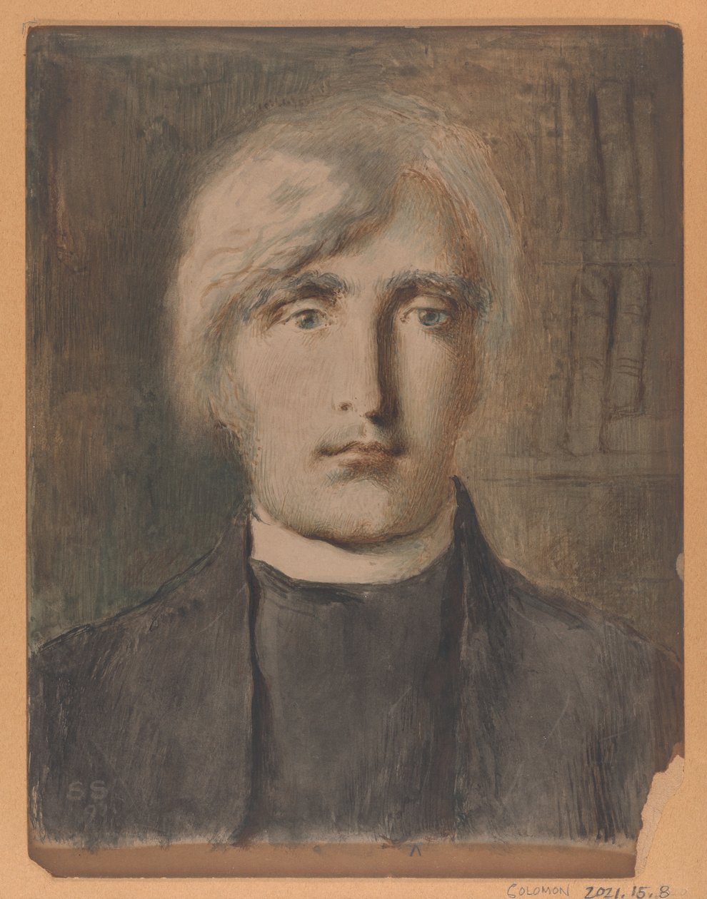 Porträtt av en präst av Simeon Solomon