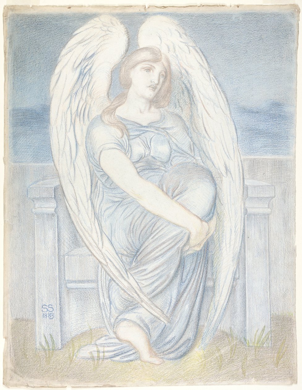 Sittande ängel av Simeon Solomon