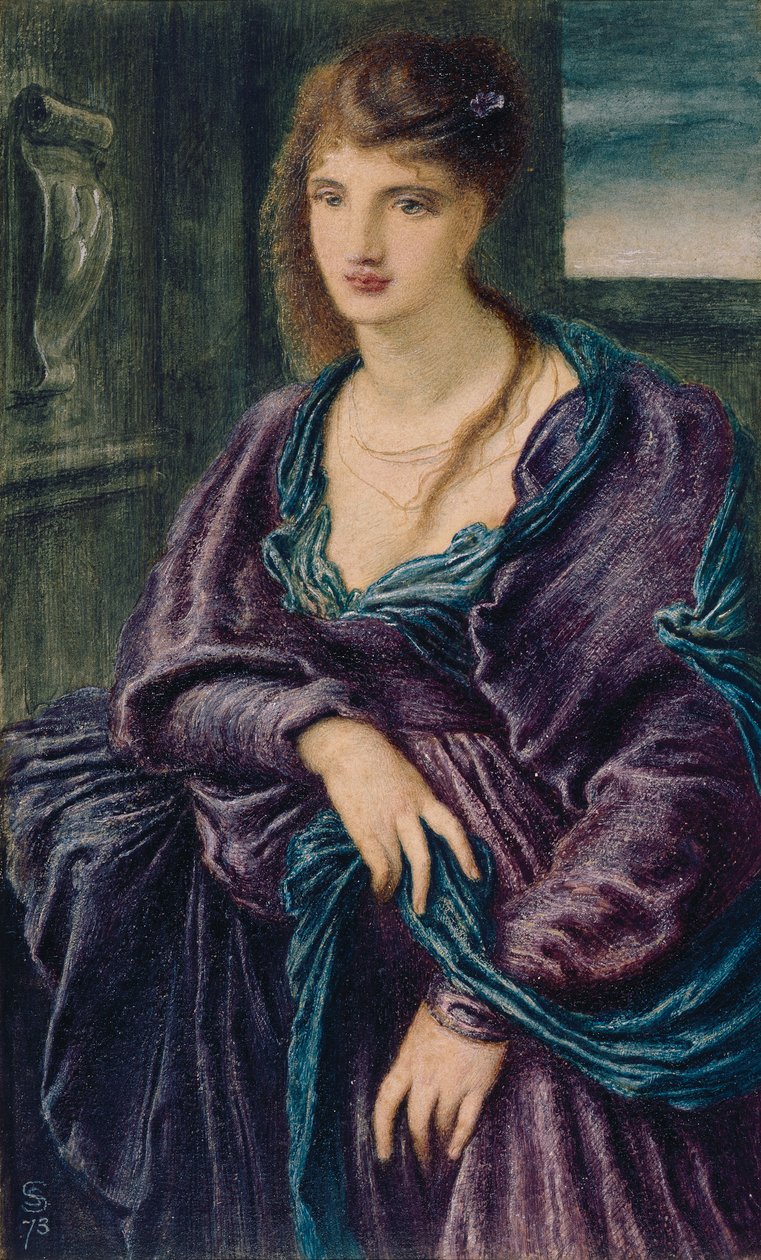 Studie: kvinnlig figur av Simeon Solomon