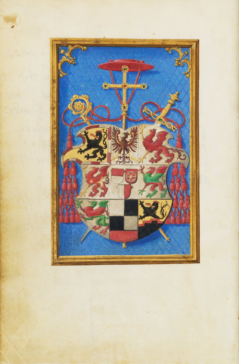 Blazon av kardinal Albrecht av Brandenburg av Simon Bening