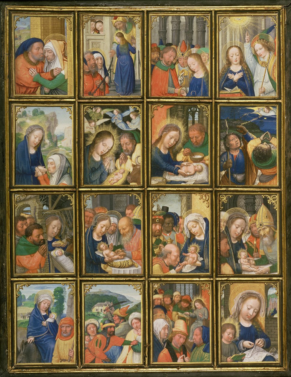 Jungfruns liv, från "Stein Quadriptych" av Simon Bening