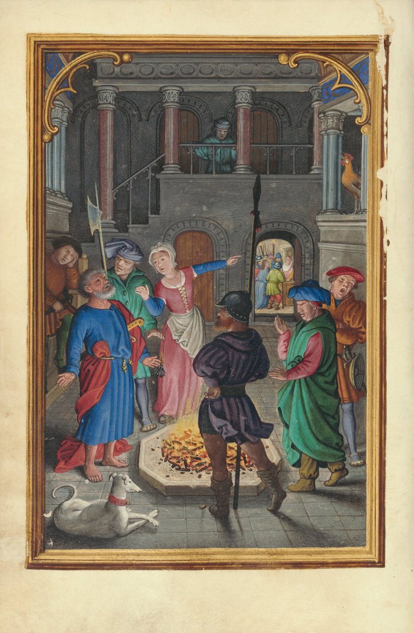 Förnekelse av Sankt Peter av Simon Bening