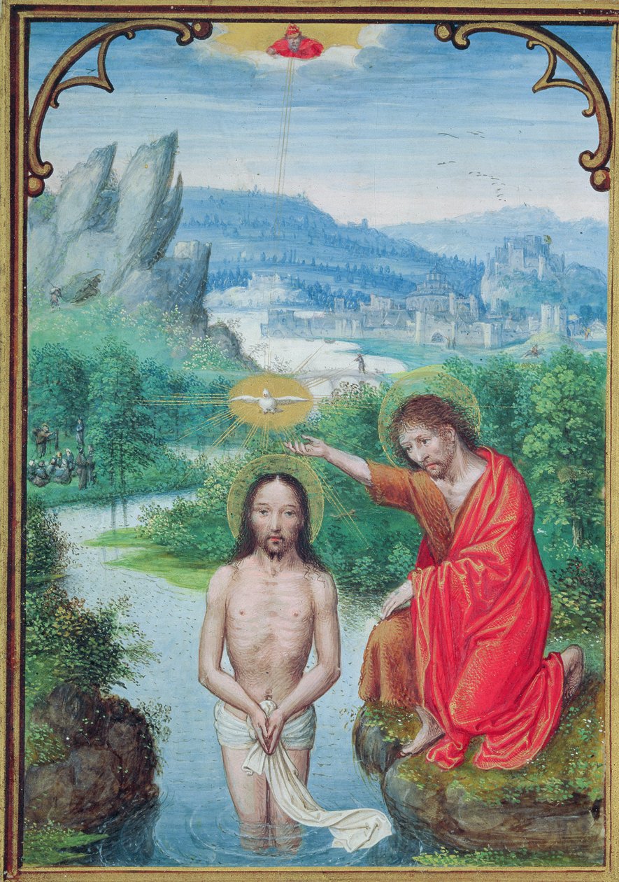 W.99 fol.24v Kristi dop av Simon Bening