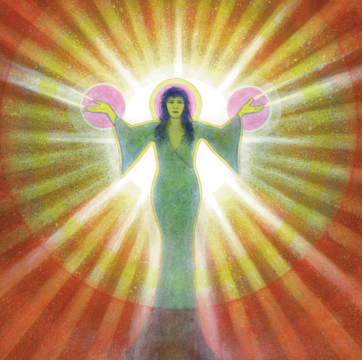 Healing (akryl på duk) av Simon Cook