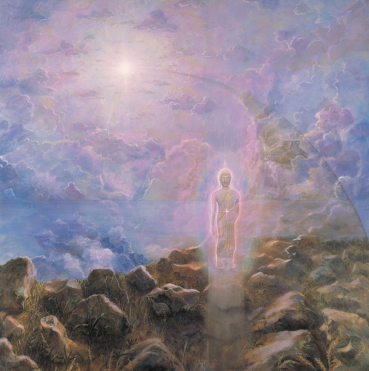 The Path (akryl på duk) av Simon Cook