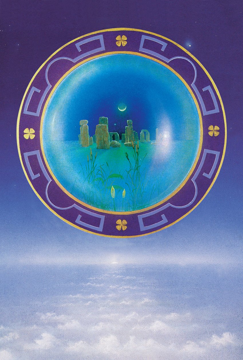 Wisdom Stones (akryl på duk) av Simon Cook