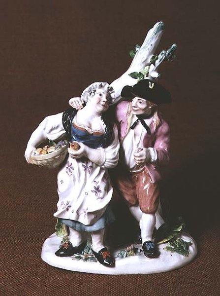 Hoechst bondegrupp, 1752 (porslin) av Simon Feilner