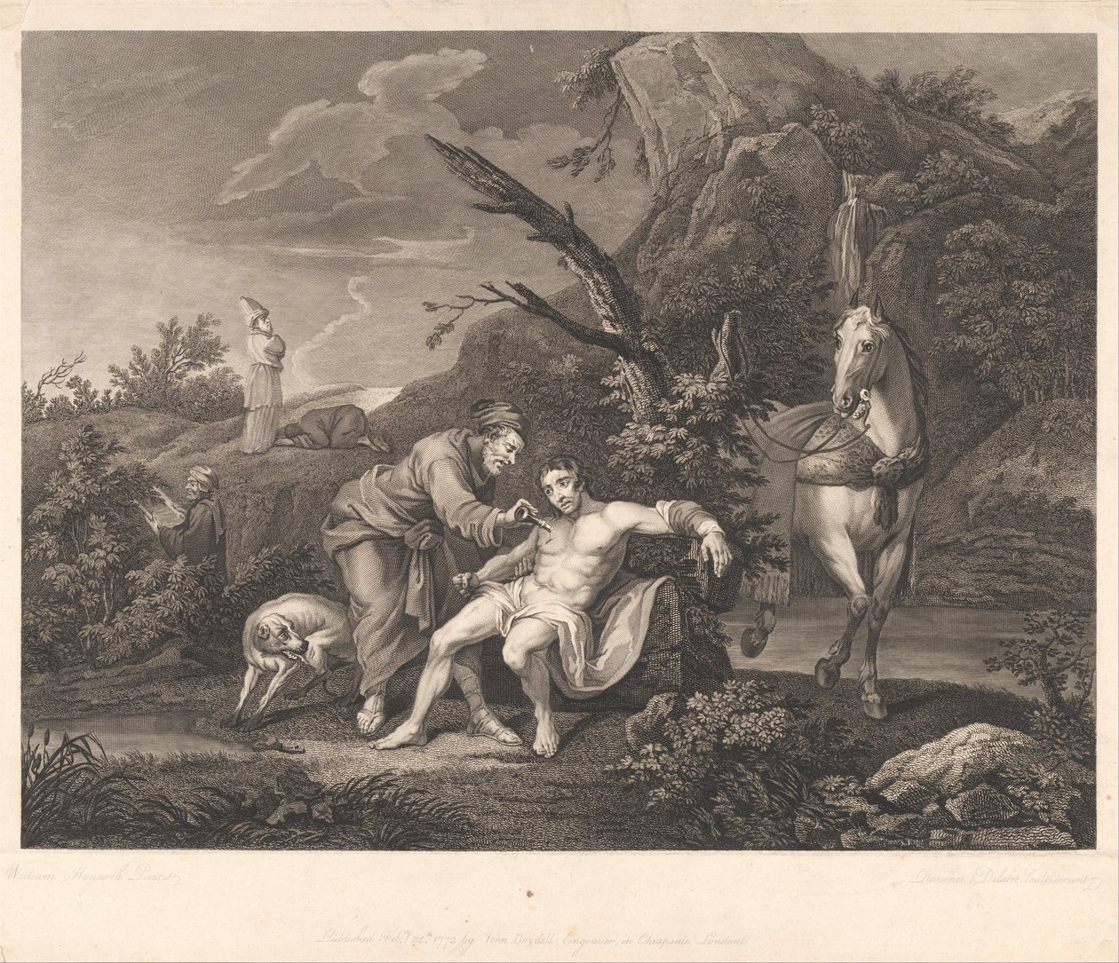 The Good Samaritan av Simon Francois Ravenet