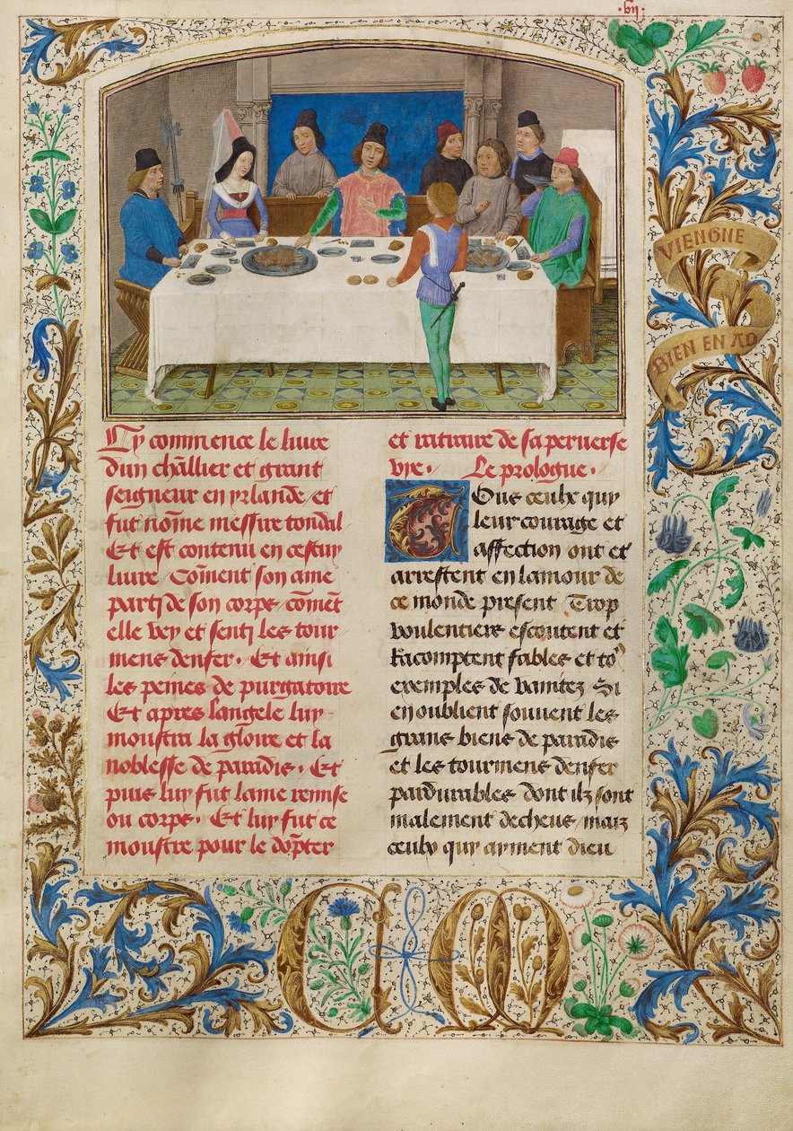 Tondal Suffers a Seizure at Dinner av Simon Marmion