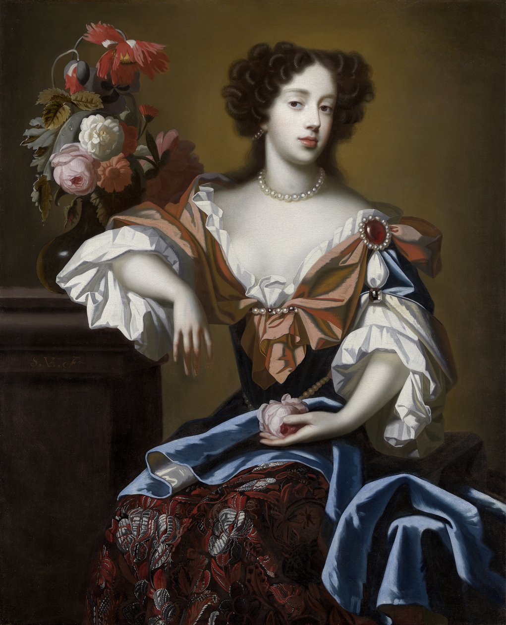 Maria af Modena (1658-1718), ca. 1680 swed av Simon Peeterz Verelst
