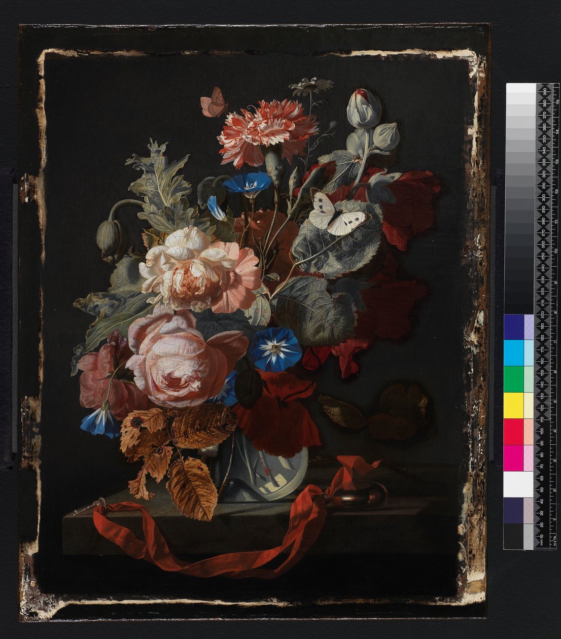 Vas med blommor, 1669 av Simon Peeterz Verelst