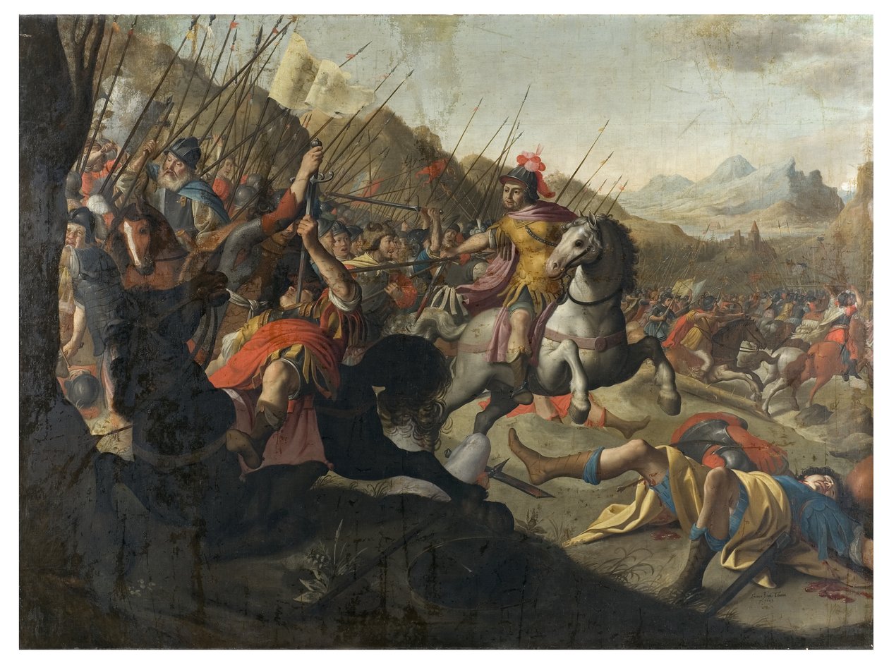 Ett romerskt slag, 1641 av Simon Peter Tilemann