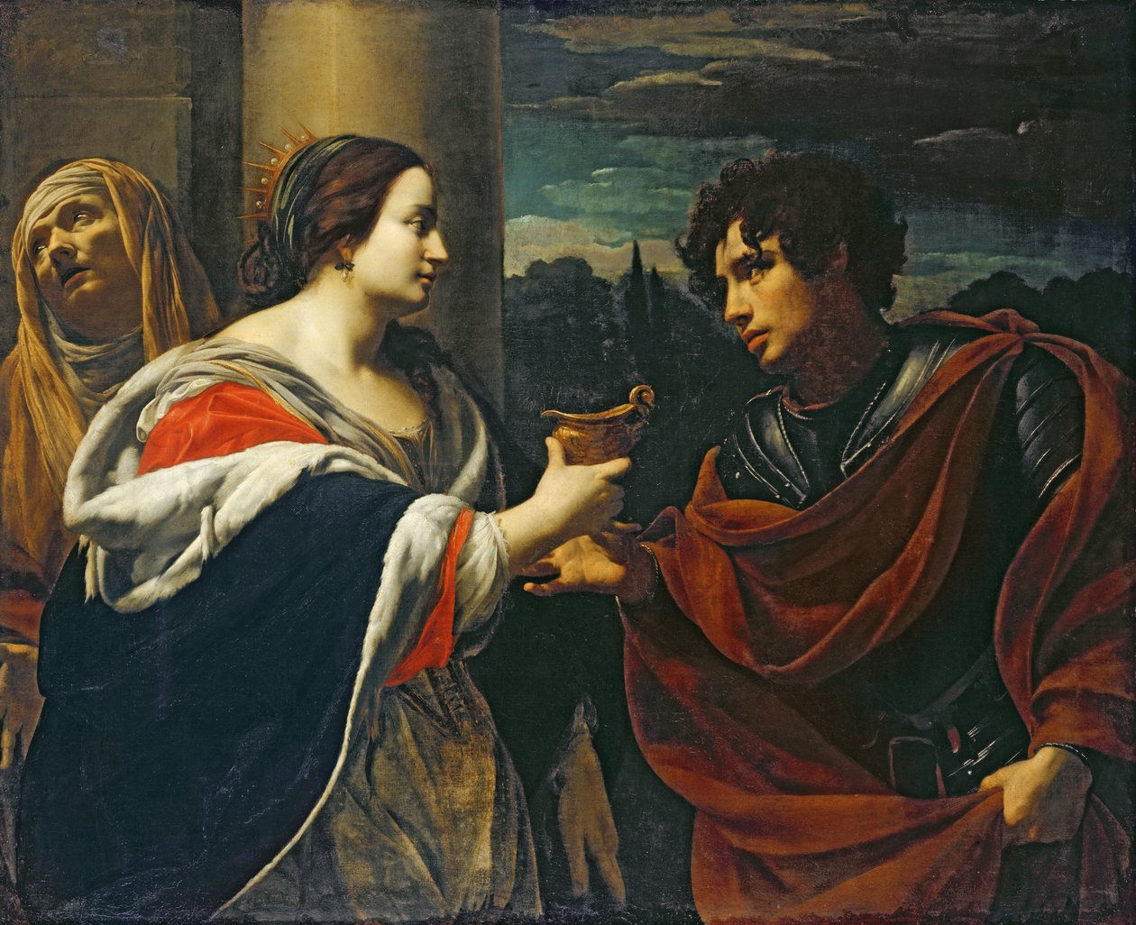 Sophonisbe tar emot Poison Cup av Simon Vouet