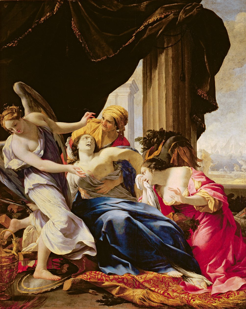 Didos död, 1642-43 av Simon Vouet