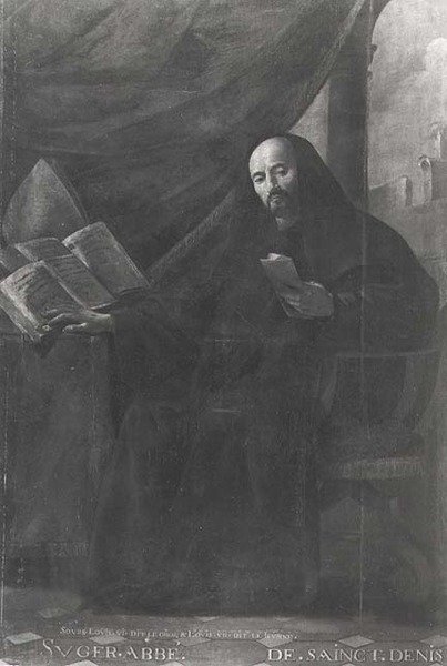 Porträtt av Suger (ca 1081-1151) Abbot av St. Denis av Simon circle of Vouet