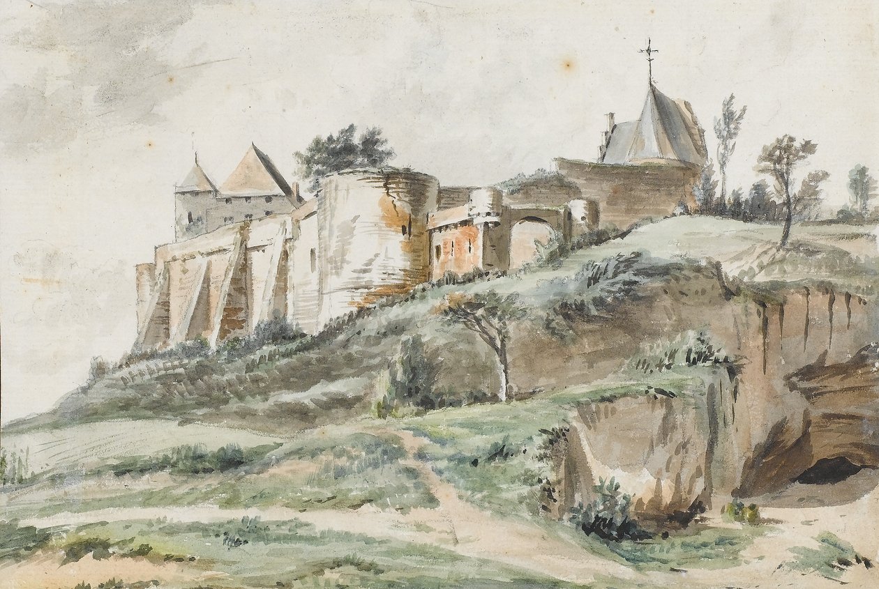 Utsikt över Keizersbergs slott, Leuven, 1782 av Simon Alexandre Clément Denis