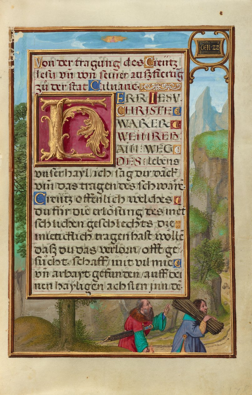 Rand mit Abraham und Isaak av Simon Bening