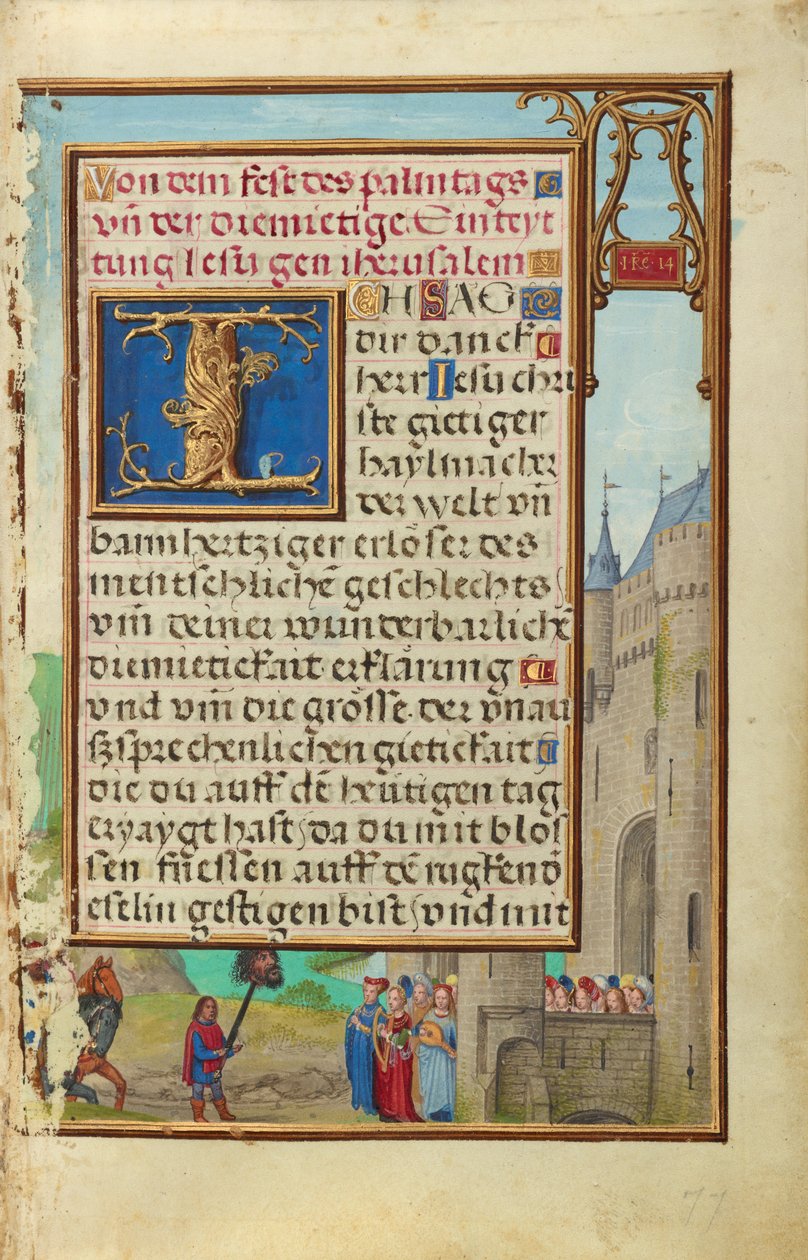 Kant med Davids återkomst med Goliat huvud av Simon Bening