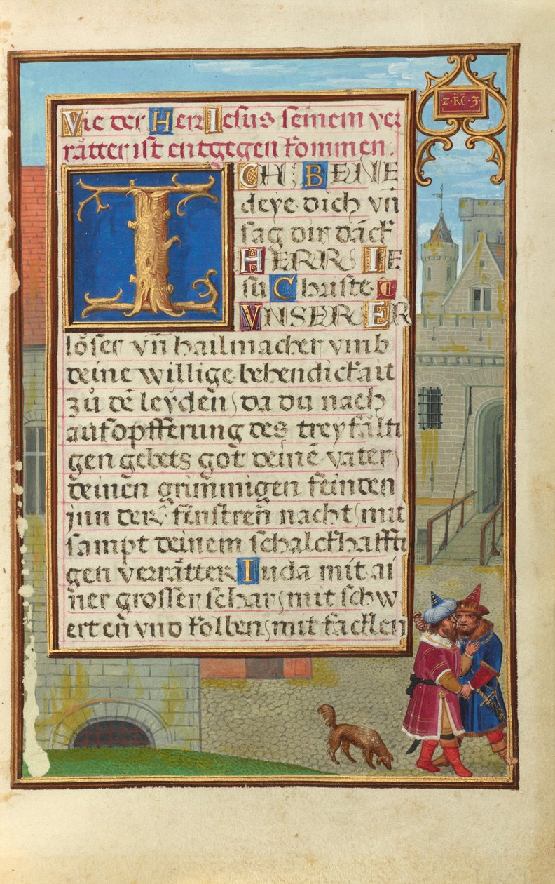 Rand mit Joab, der Abner ersticht av Simon Bening