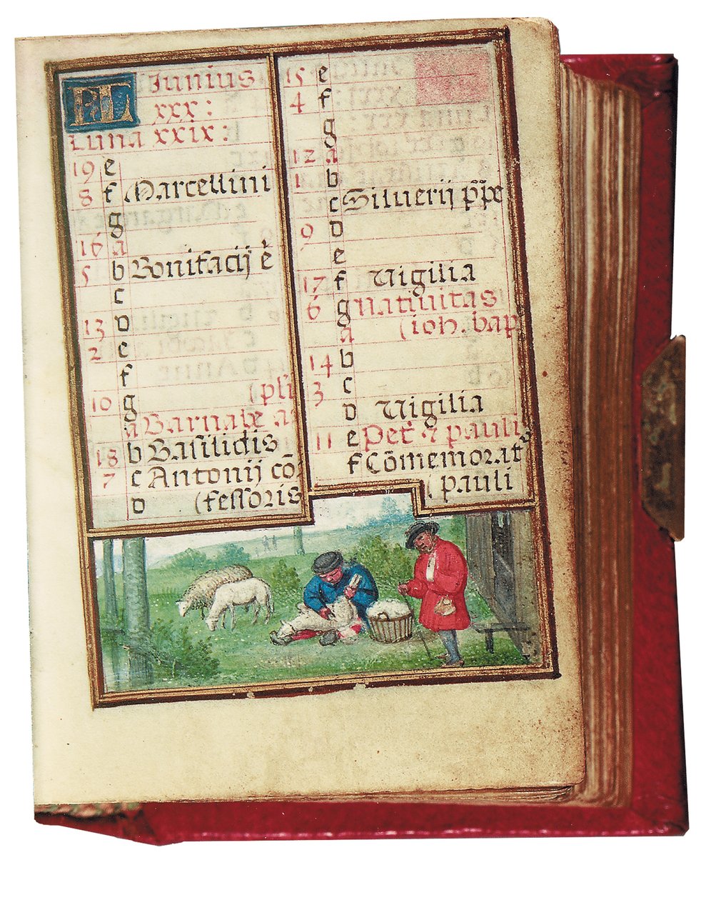 Folio från en miniatyrbok med timmar, användning av Rom, Brygge, 1530-35 av Simon Bening