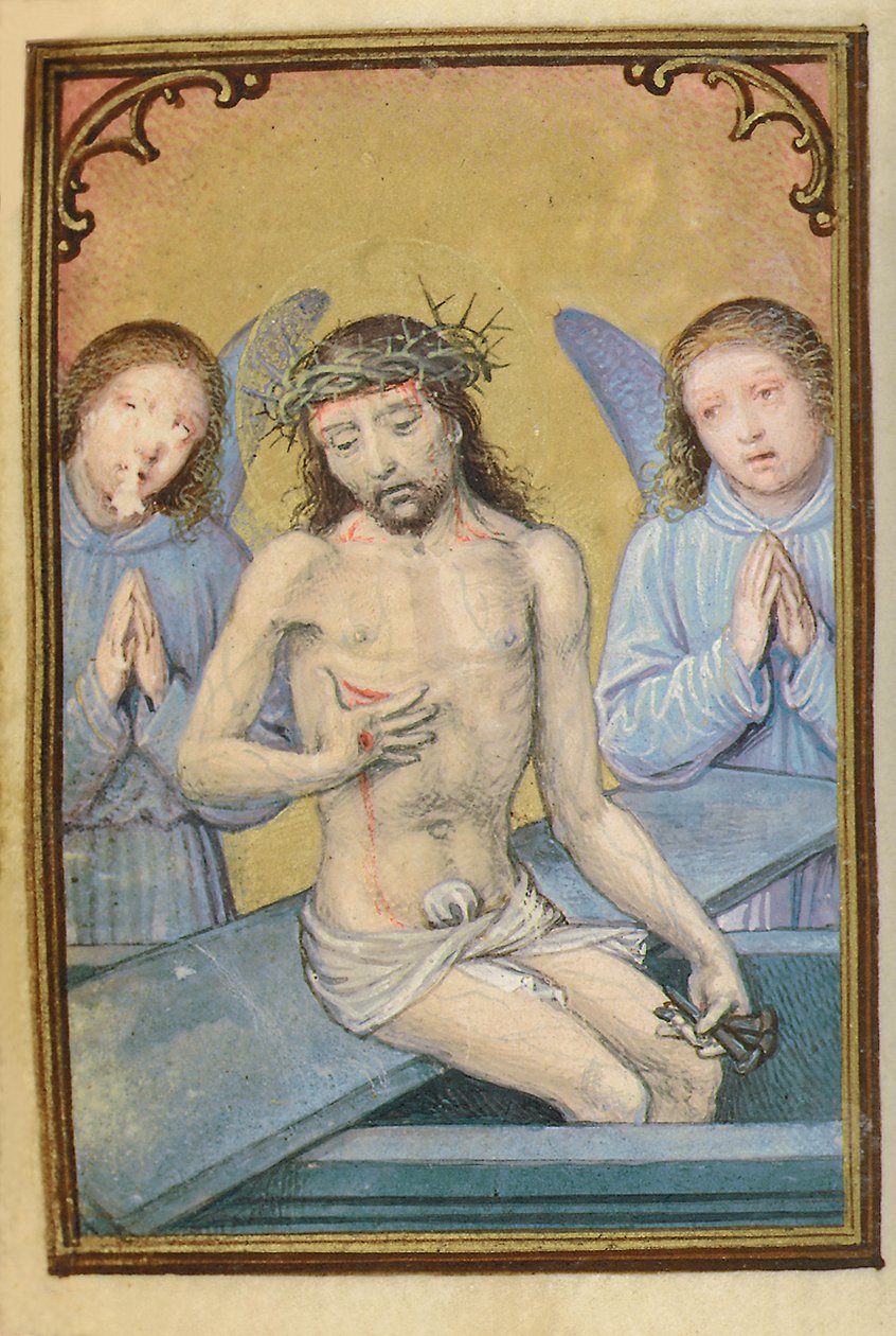 Folio från en miniatyrbok med timmar, användning av Rom, Brygge, 1530-35 av Simon Bening