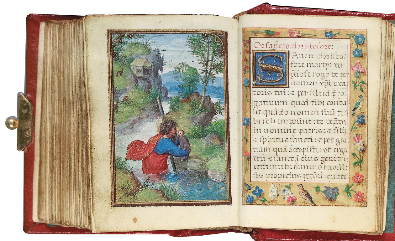 Folio från en miniatyrbok med timmar, användning av Rom, Brygge, 1530-35 av Simon Bening